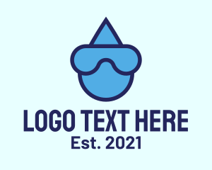 Diving - Water Droplet Diving logo design