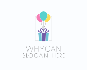 Present Gift Balloon Logo