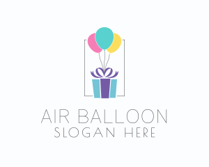 Balloon - Present Gift Balloon logo design