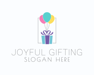 Gift - Present Gift Balloon logo design