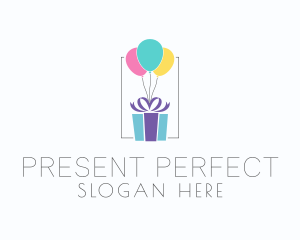 Gift - Present Gift Balloon logo design
