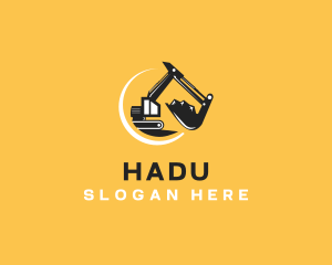 Construction - Excavator Construction Equipment logo design