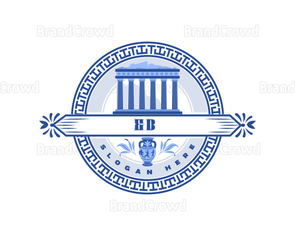 Greek Historical Landmark Logo