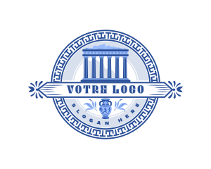 Ancient - Greek Historical Landmark logo design