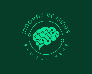 Genius - Ai Brain Technology logo design