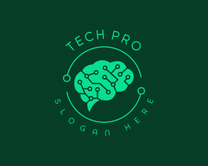 Technology - Ai Brain Technology logo design