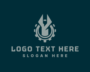 Maintenance - Industrial Mechanic Wrench logo design