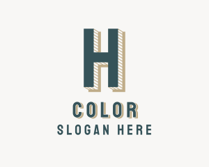 Coordinator - Creative Retro Letter H logo design