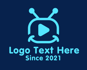 Tv Channel - Smiling Television Media logo design