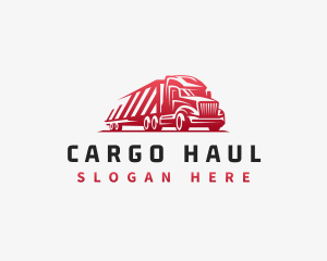 Trailer Truck Logistics logo design