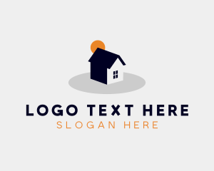 Roofing - House Property Roof Real Estate logo design