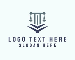 Jury - Justice Scale Law Firm logo design