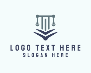 Law Enforcer - Justice Scale Law Firm logo design