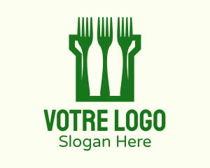 Green Fork Turret Logo