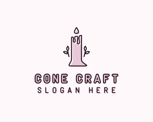 Candle Scented Candlelight logo design