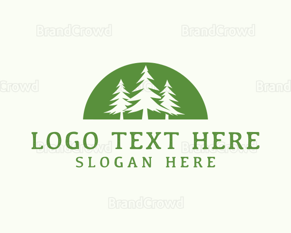 Forest Campsite Hiking Logo