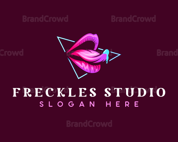 Seductive Woman Lips Logo