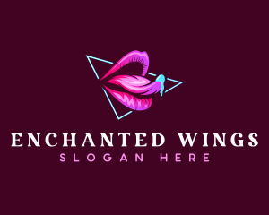 Seductive Woman Lips Logo