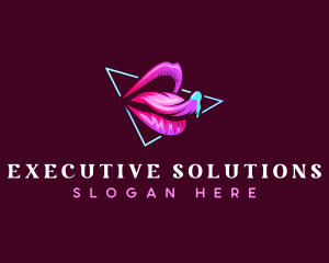 Seductive Woman Lips Logo