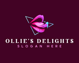 Seductive Woman Lips Logo