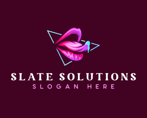 Seductive Woman Lips Logo