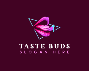 Seductive Woman Lips logo design