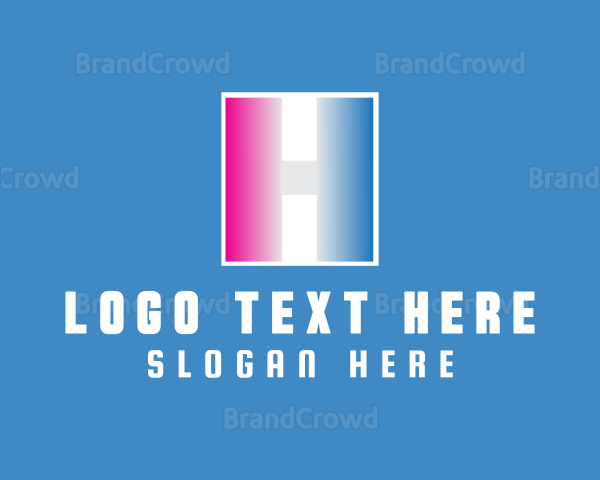 Gradient Letter H Company Logo