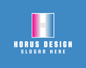 Gradient Letter H Company  logo design