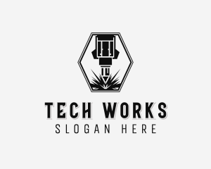 Laser Machinery Manufacturing logo design