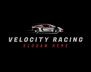 Drag Racing Sedan Vehicle logo design