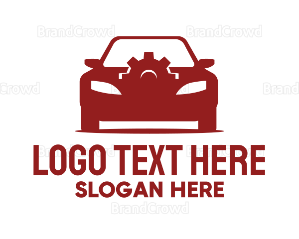 Red Car Gear Logo