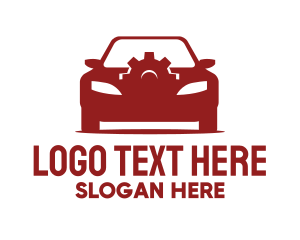 Vehicle - Red Car Gear logo design