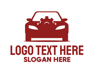 Auto - Red Car Gear logo design