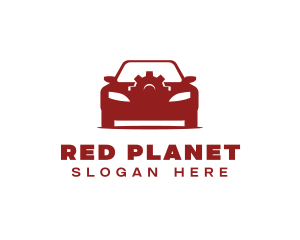 Red Car Gear  logo design