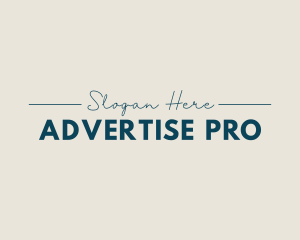 Advertising - Professional Advertising Business logo design