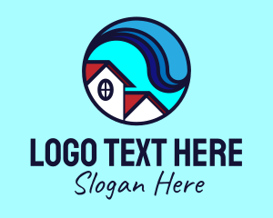 Drainage - Wave House Plumbing logo design