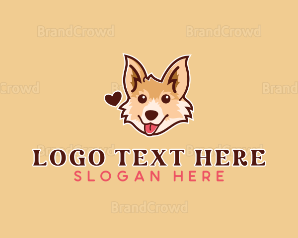 Corgi Dog Veterinary Logo