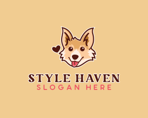 Shelter - Corgi Dog Veterinary logo design