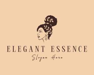 Woman - Afro Hair Woman logo design