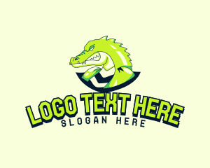 Sports Team - Angry Crocodile Avatar logo design