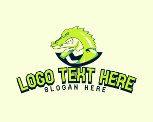 Angry Crocodile Avatar Logo