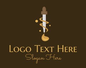 Beauty Products - Essence Oil Dropper logo design