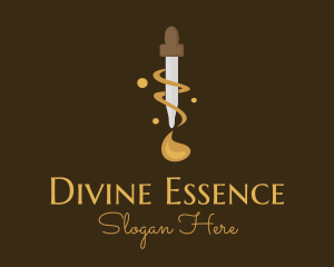 Essence Oil Dropper logo design