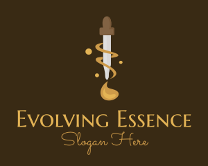 Essence Oil Dropper logo design