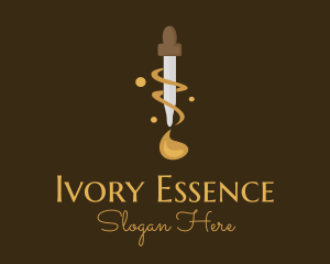 Essence Oil Dropper logo design