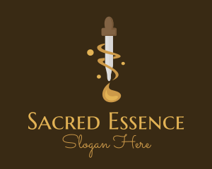 Essence Oil Dropper logo design