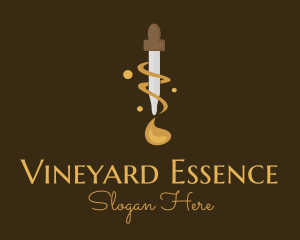 Essence Oil Dropper logo design