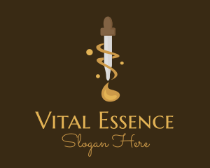 Essence Oil Dropper logo design