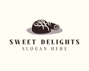 Cinnamon Roll Dessert logo design