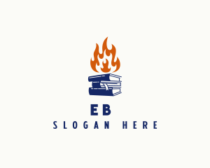 Paper Sheet - Fire Book Writer logo design